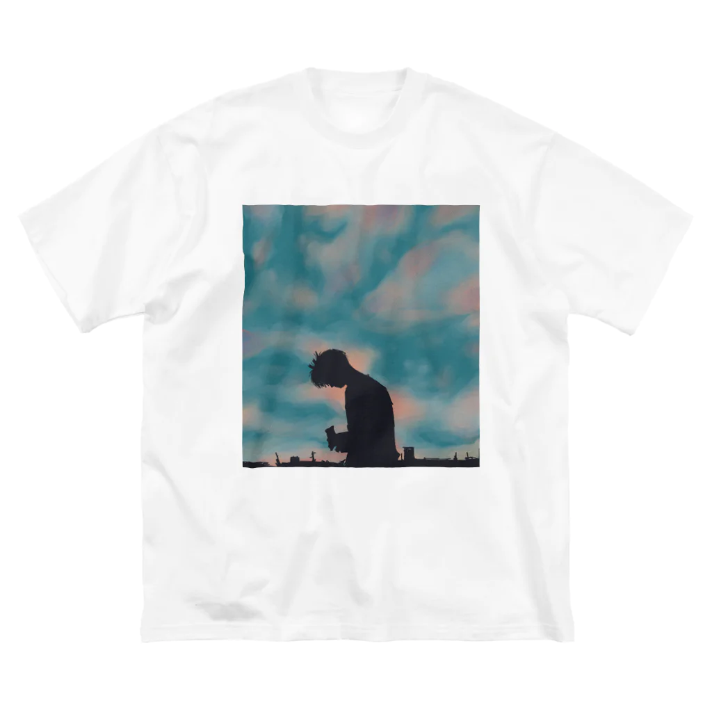 yuuri kouchiの夕焼け ビッグシルエットTシャツ