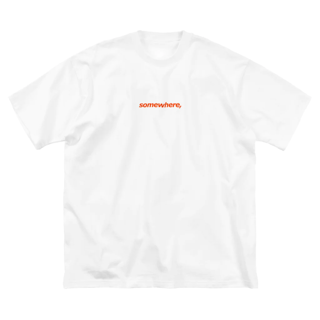 shのsomewhere T-shirt 01 ビッグシルエットTシャツ