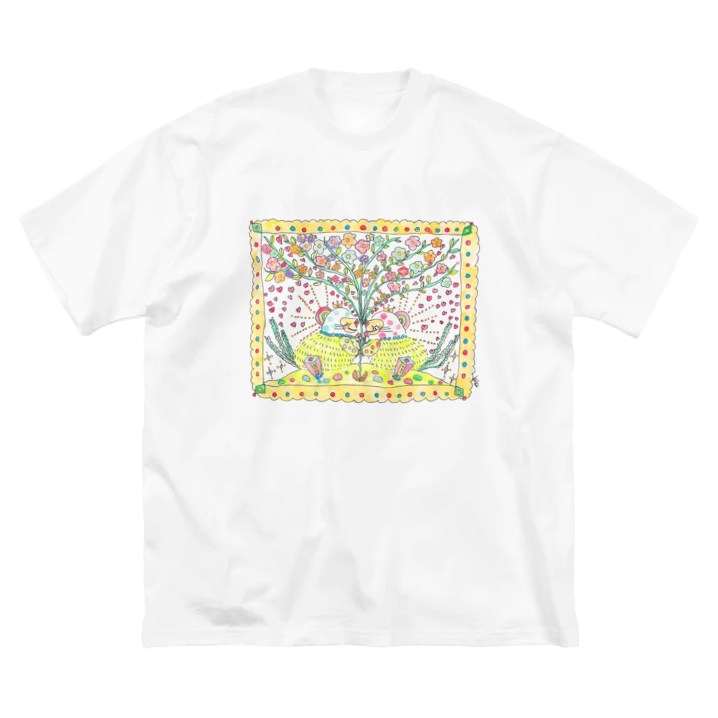 KiKiのHappy seed ビッグシルエットTシャツ