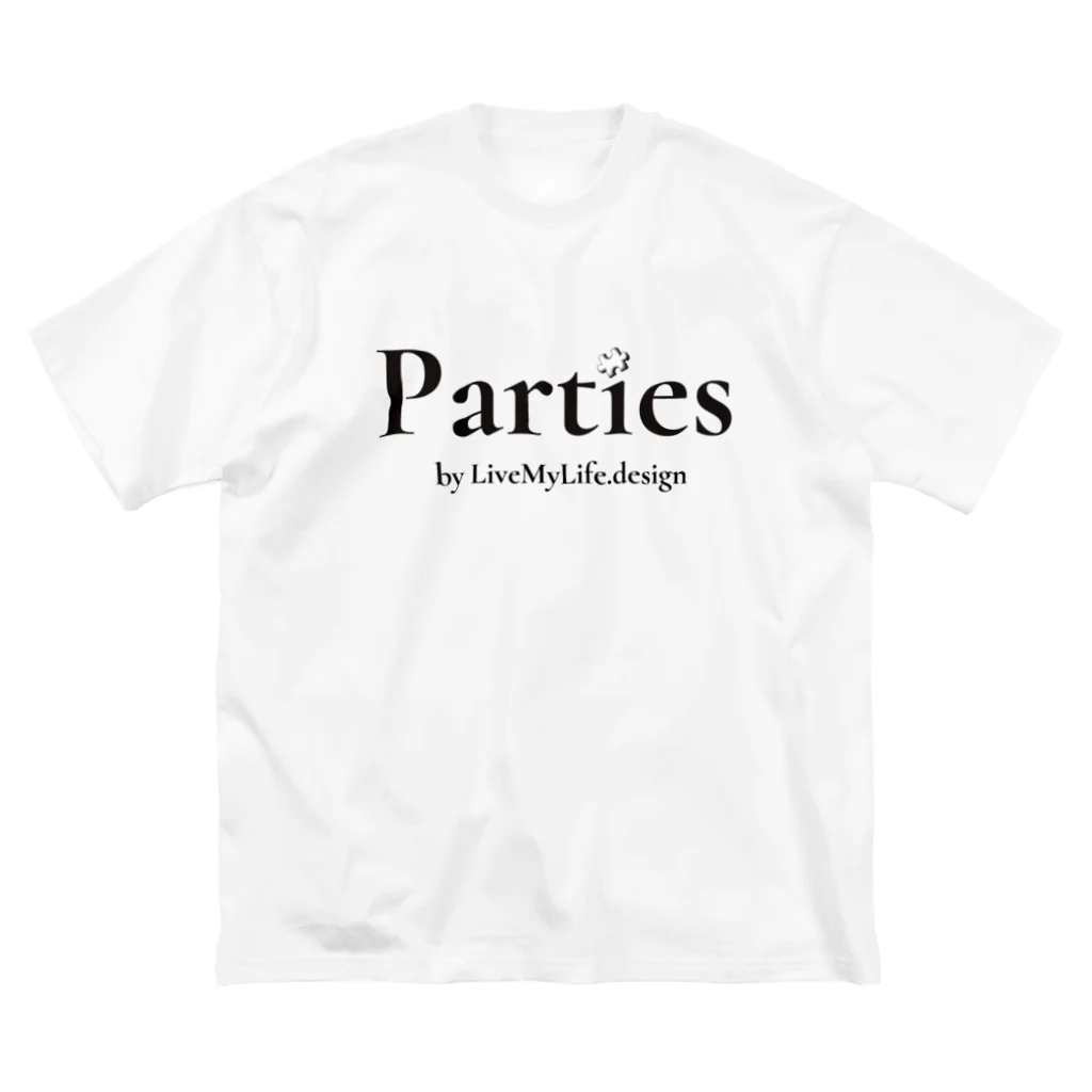 Parties【公式】のParties公式(書体ver.) Big T-Shirt