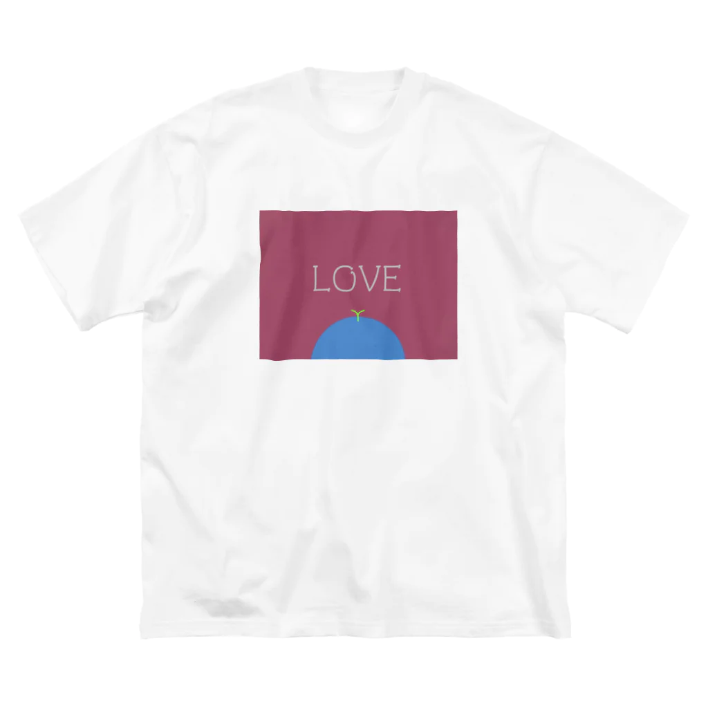 シャチパンのLove ビッグシルエットTシャツ