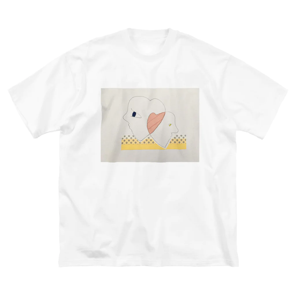 ☺︎のマステ絵♡&♡ ビッグシルエットTシャツ