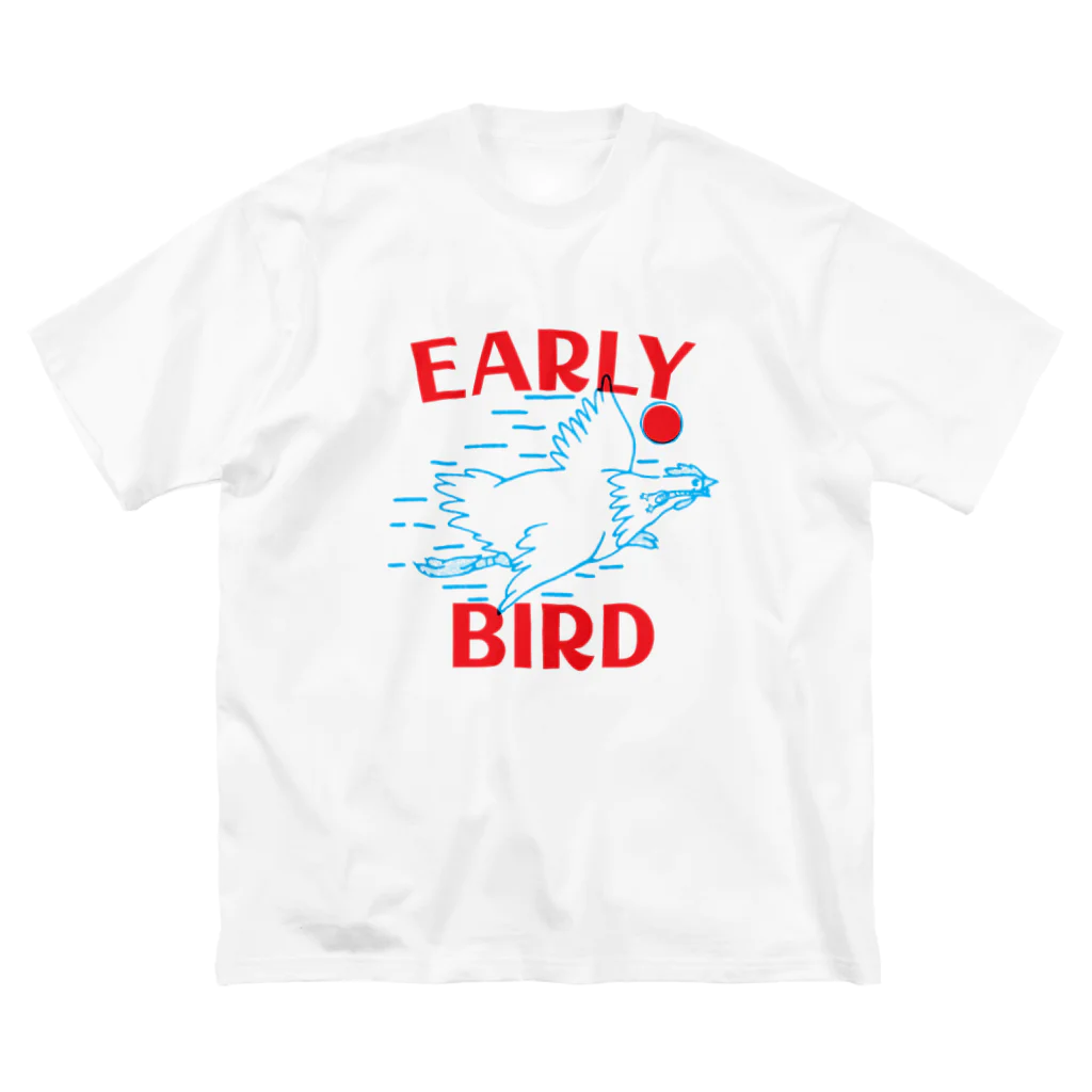 inanimate35のearly birdくん ビッグシルエットTシャツ