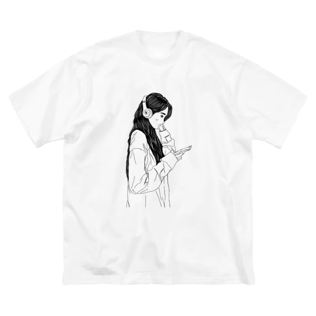 とあるかふぇのますたーの視聴女子 ビッグシルエットTシャツ