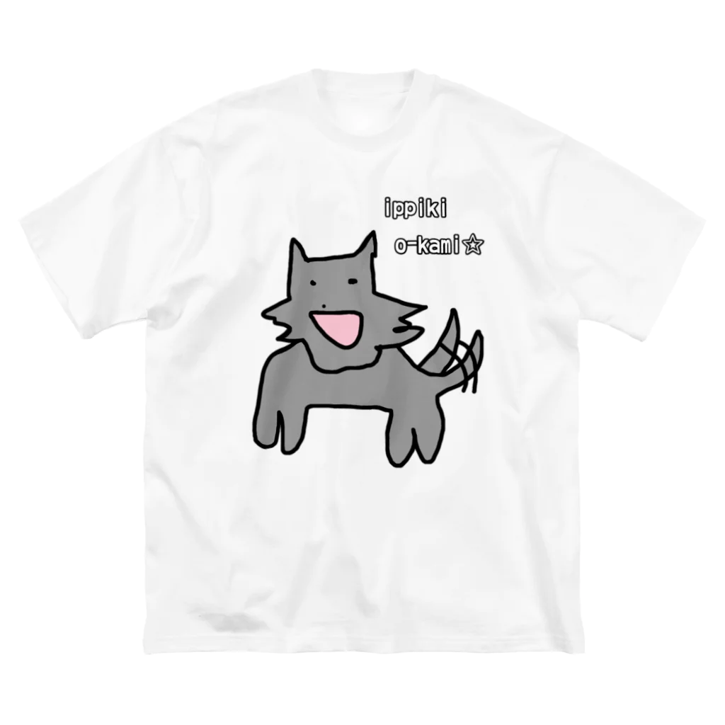 ダイナマイト87ねこ大商会の一匹狼 ビッグシルエットTシャツ