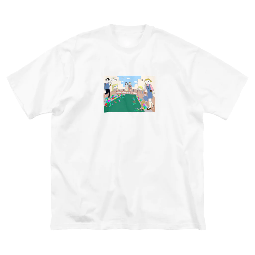 ローカルメディアUNNYA(うんにゃ)のUNNYA × 宿とアンティークキモノ「長崎かがみや」 Big T-Shirt