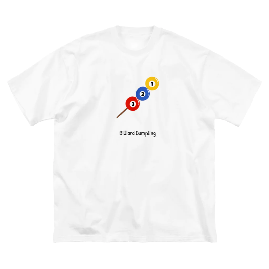 PaP➡︎Poco.a.Pocoのビリヤード団子。 ビッグシルエットTシャツ