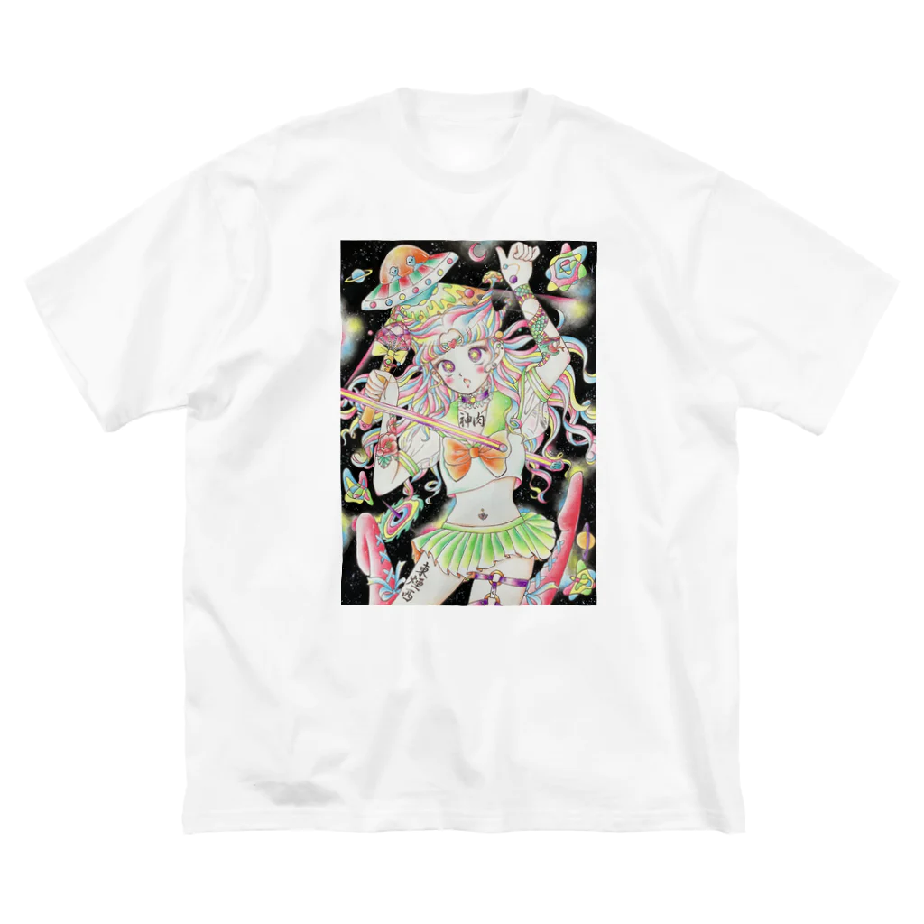 乙女椿の医療大麻ラジオ×乙女椿　コラボ ビッグシルエットTシャツ