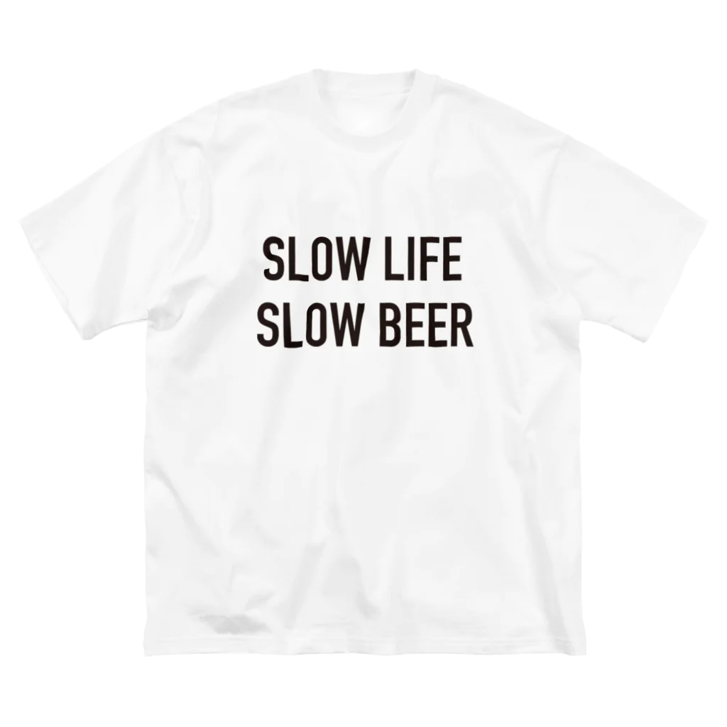 AMAMI HANAHAN ALEのSLOW LIFE, SLOW BEERグッズ ビッグシルエットTシャツ