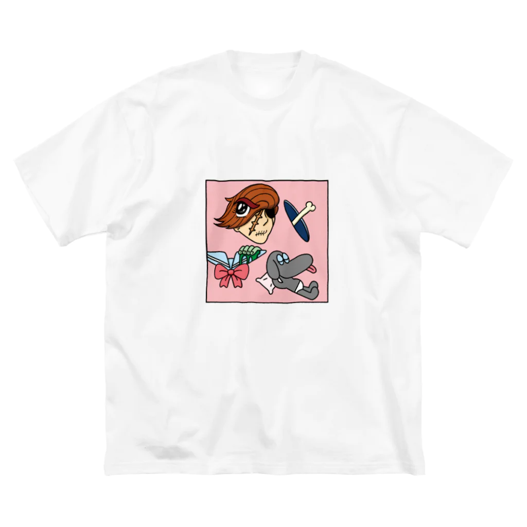 TAACHI illustrationのまちいがいさがし ビッグシルエットTシャツ