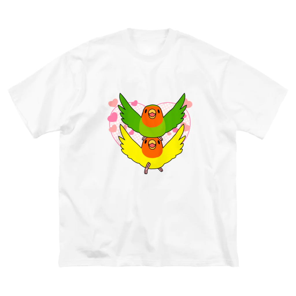 まめるりはことりのラブリーコザクラインコ【まめるりはことり】 Big T-Shirt