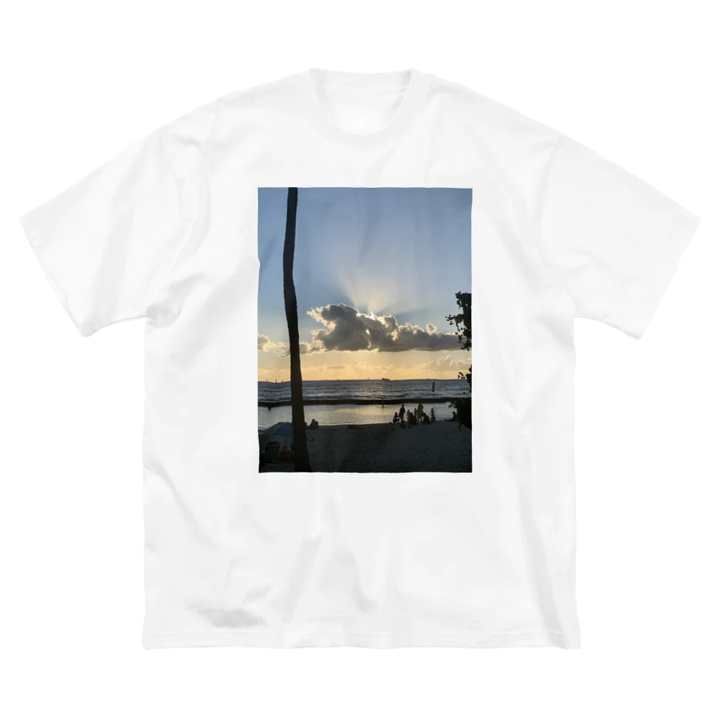 Kidのハワイの風景 ビッグシルエットTシャツ