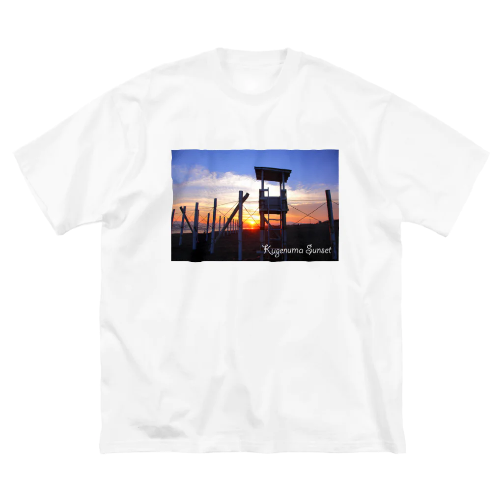 photo-kiokuの湘南夕景 ビッグシルエットTシャツ