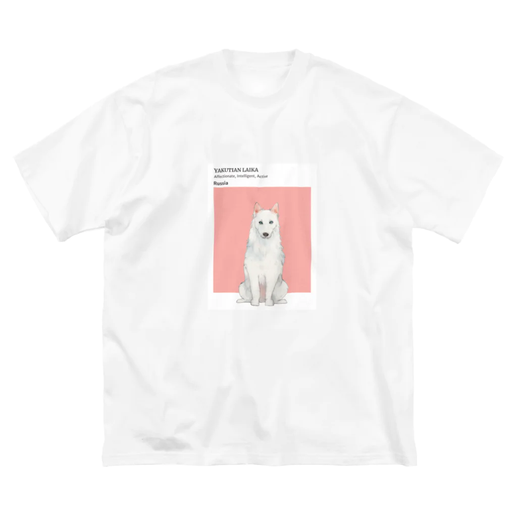 東京奮起させるの犬 ヤクーチアン ライカ  ビッグシルエットTシャツ