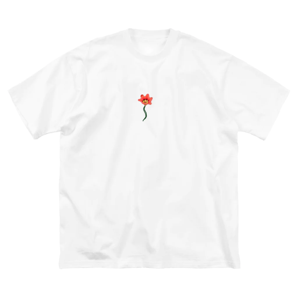 sakotsu_のニワの花 ビッグシルエットTシャツ