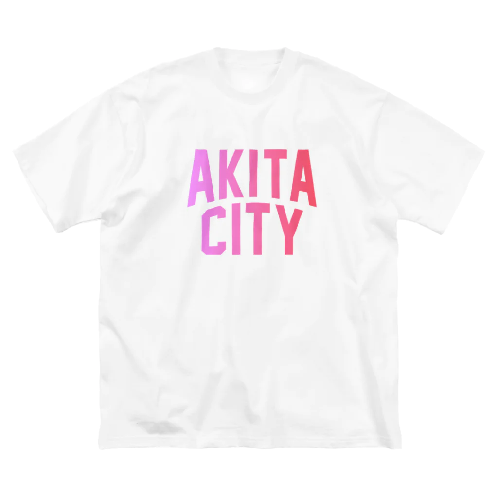 JIMOTOE Wear Local Japanの秋田市 AKITA CITY Big T-Shirt