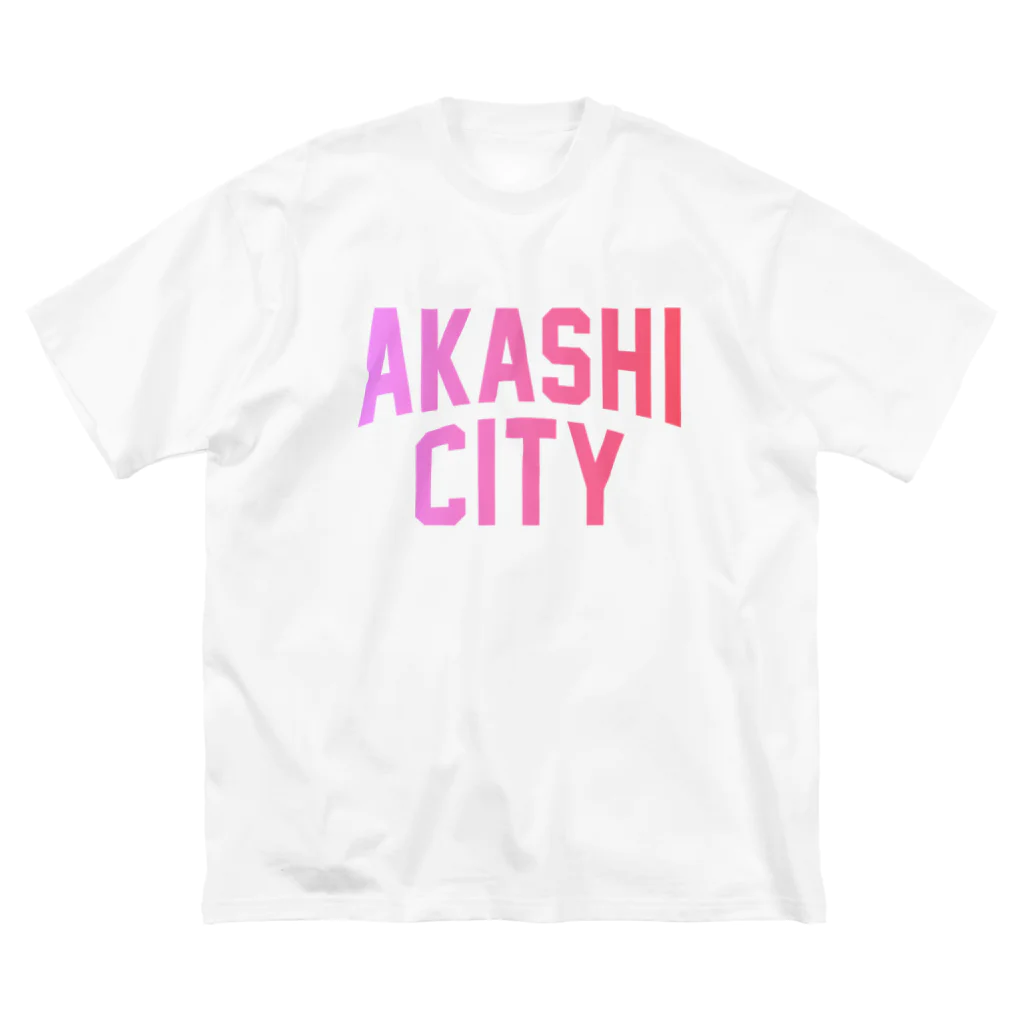 JIMOTO Wear Local Japanの明石市 AKASHI CITY ビッグシルエットTシャツ