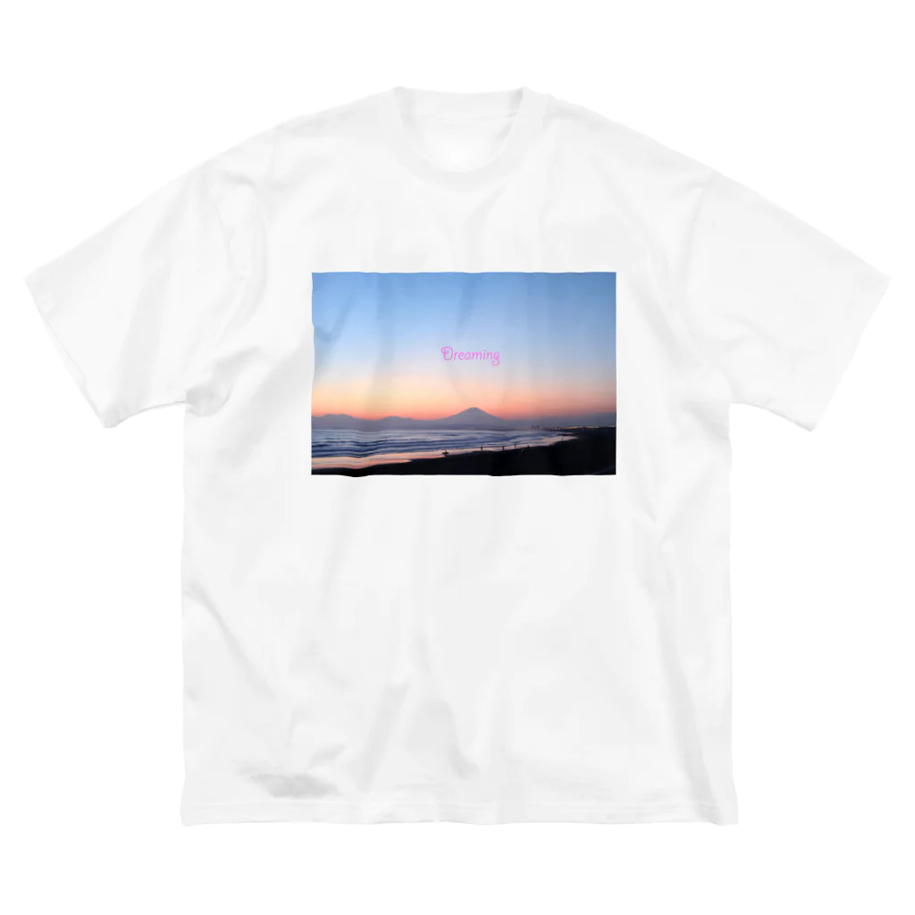 photo-kiokuの湘南夕景2 ビッグシルエットTシャツ