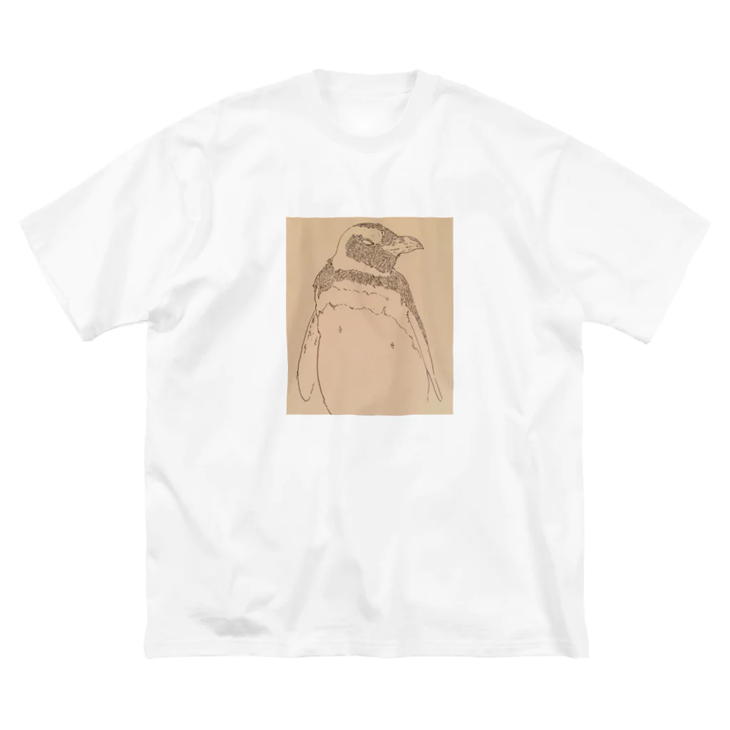 gogoghgogoのカキカケペンギン ビッグシルエットTシャツ