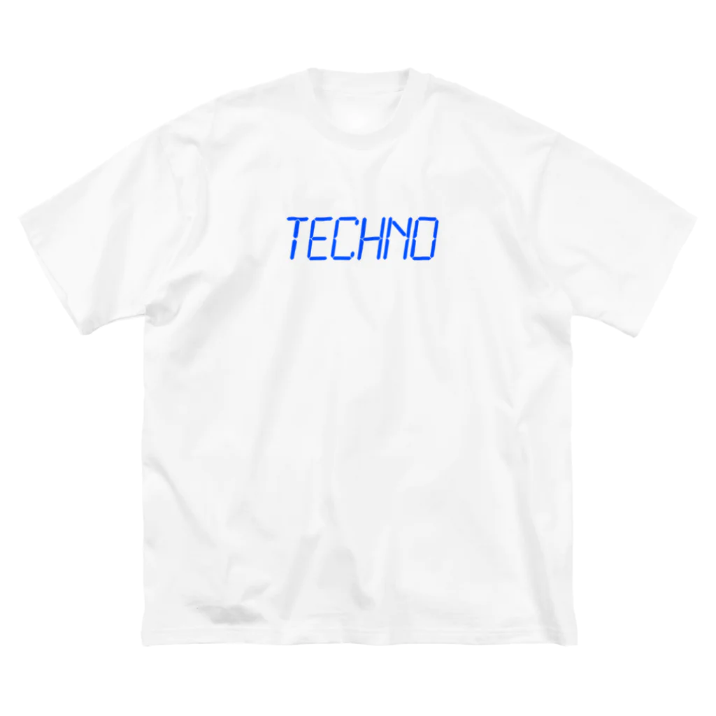 Day_and_postersのTechno  ビッグシルエットTシャツ