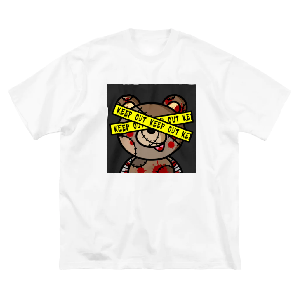 病みクマくんの病みクマくん ビッグシルエットTシャツ