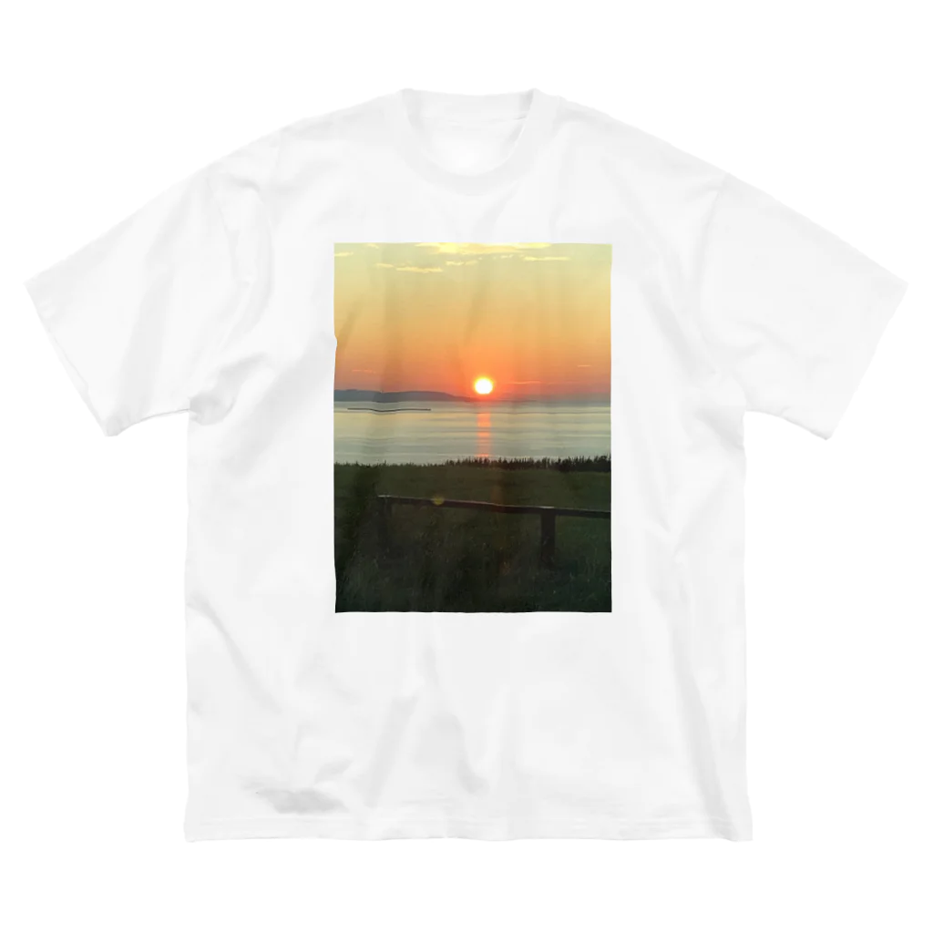 風景 Sophieの夕陽 ビッグシルエットTシャツ