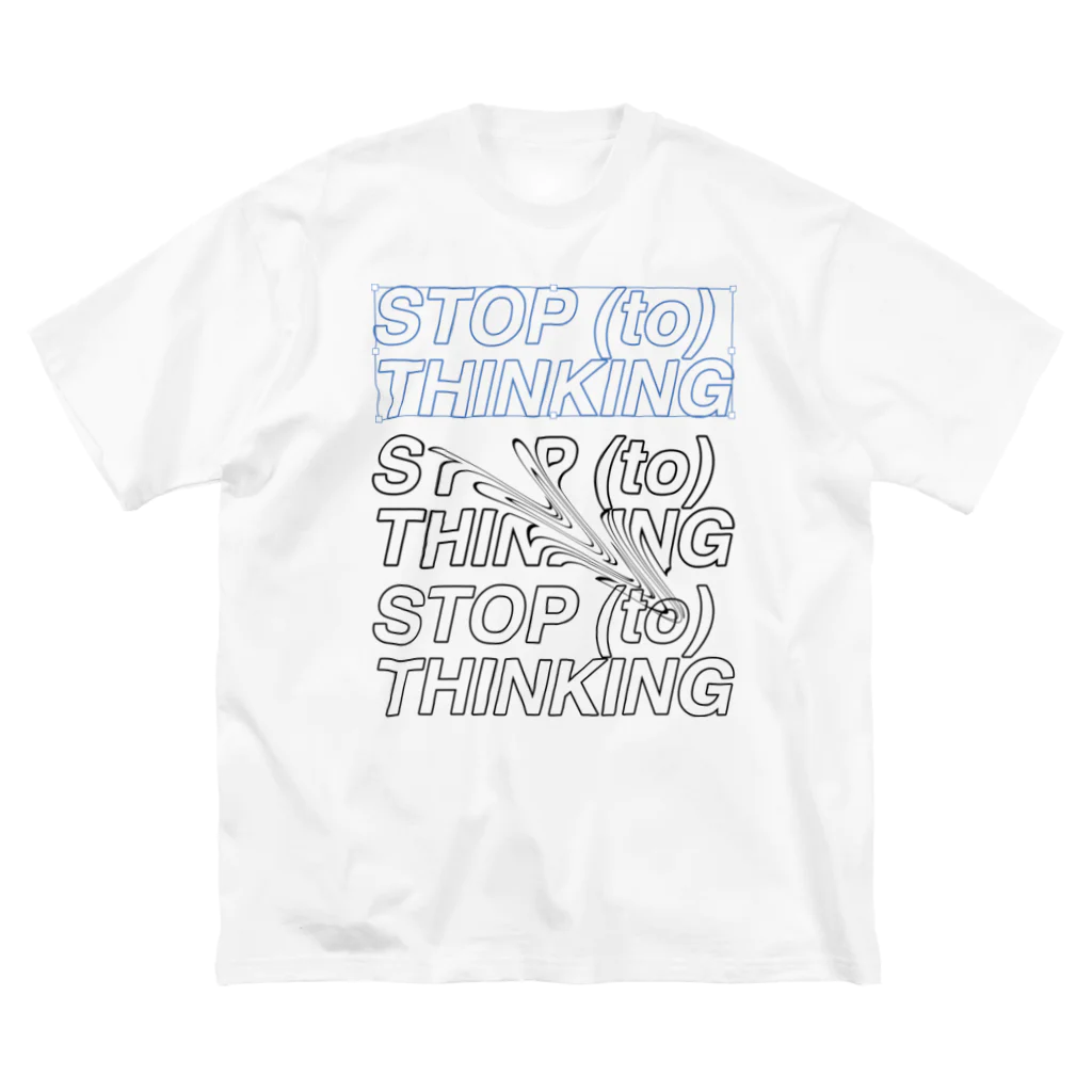 REEDITEDのSTOP (to) THINKING ビッグシルエットTシャツ