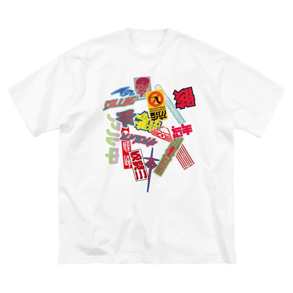 SHRIMPのおみせのステッカーボム Big T-Shirt