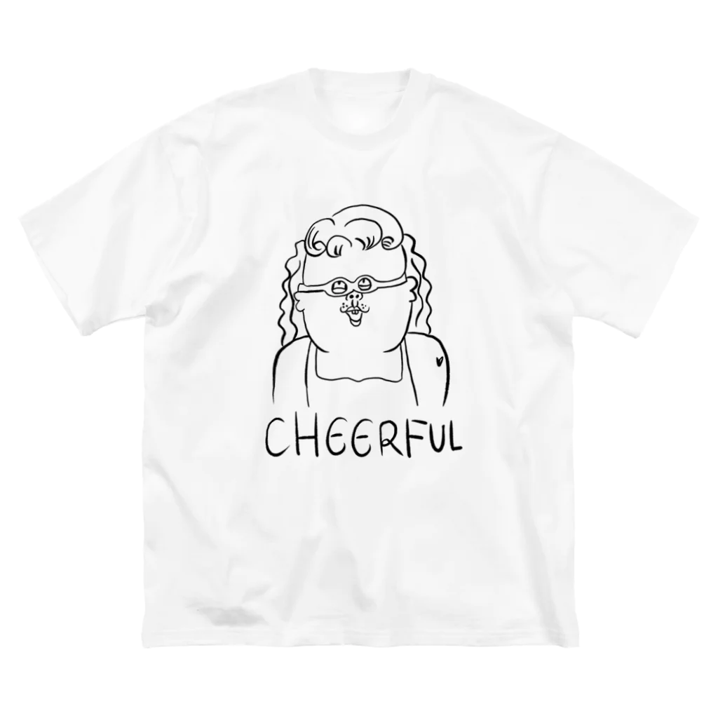 あとりえ からじくぇーのCHEERFUL GIRL ビッグシルエットTシャツ