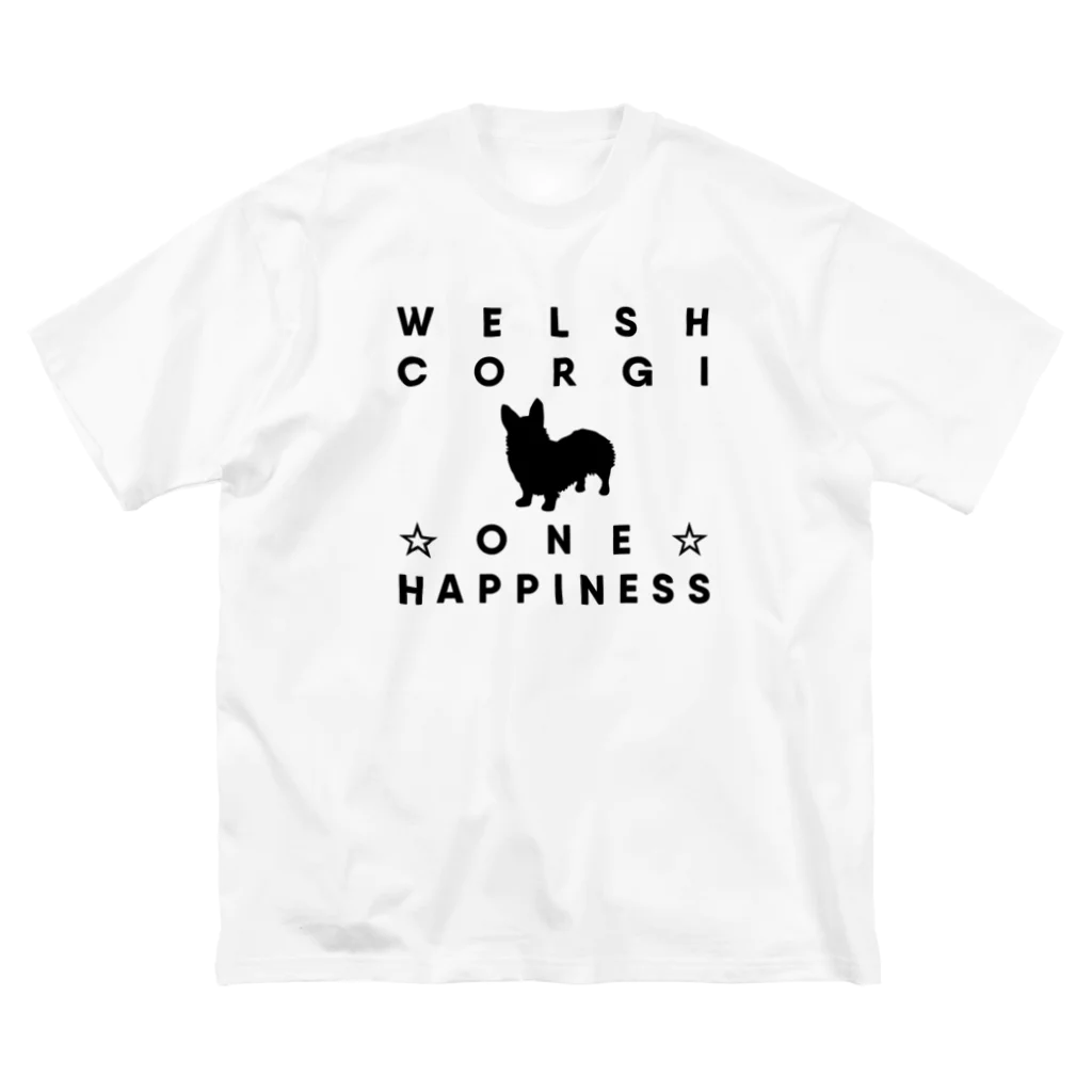 onehappinessのコーギー ビッグシルエットTシャツ