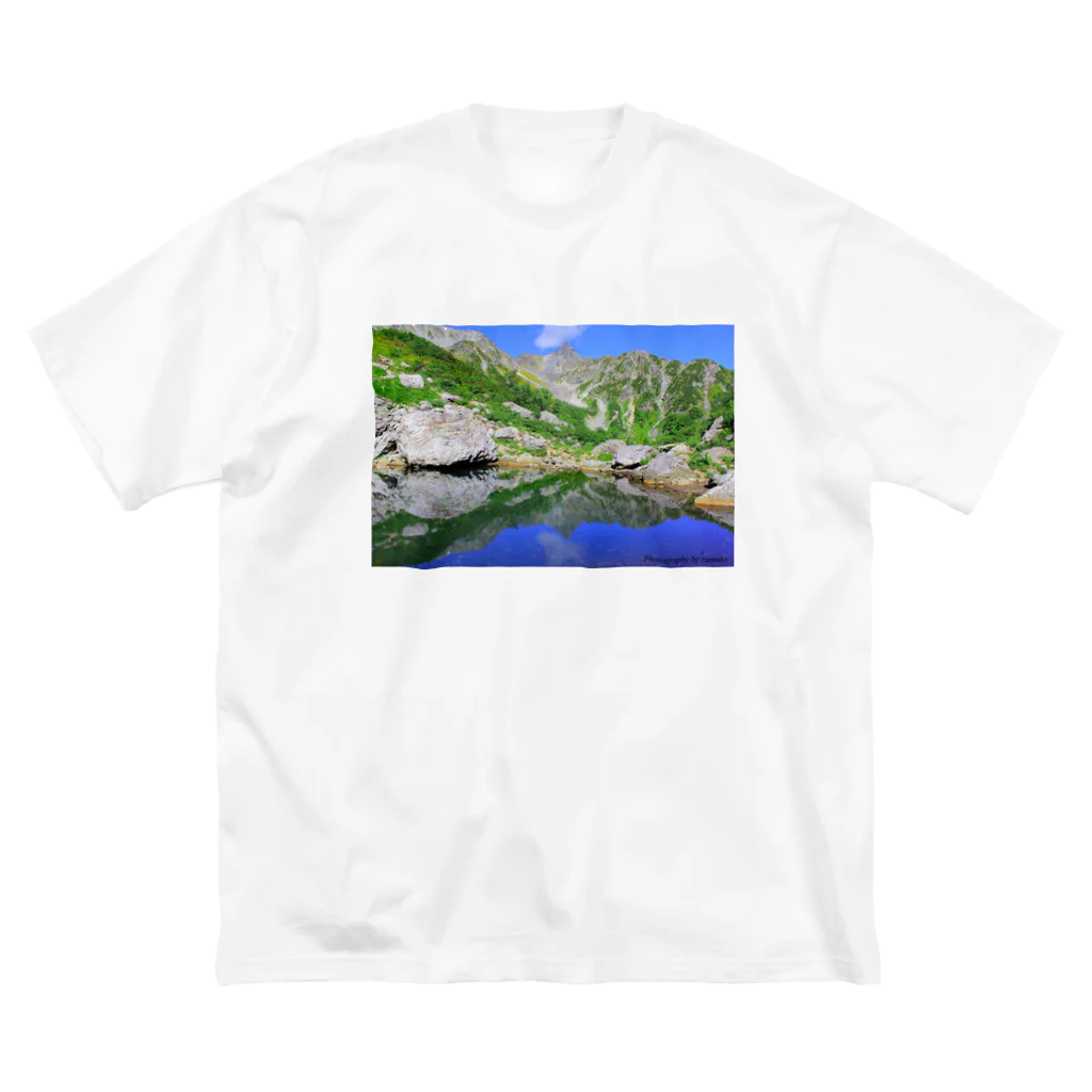 MIM△made in mountainの鏡面の槍ヶ岳 ビッグシルエットTシャツ
