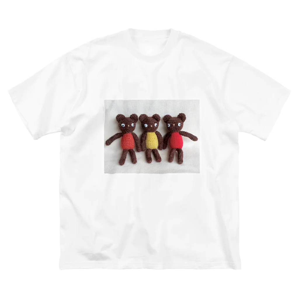 cy-egg.factoryの編みクマ Friends ビッグシルエットTシャツ