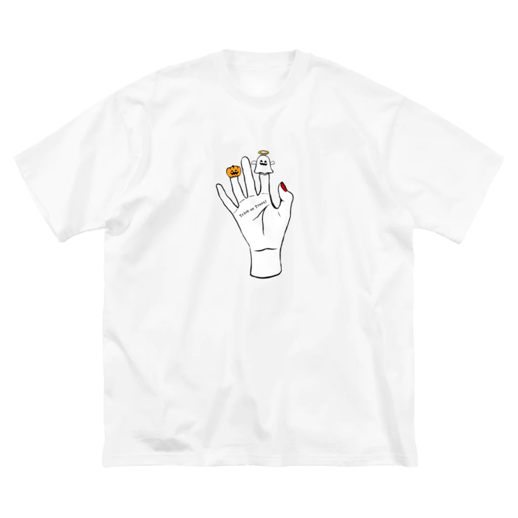 ないものねだりのFinger puppets(ネイル) ビッグシルエットTシャツ