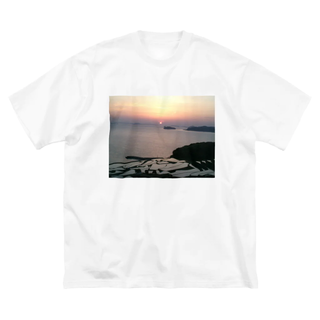 hadasi👣の夕日 ビッグシルエットTシャツ