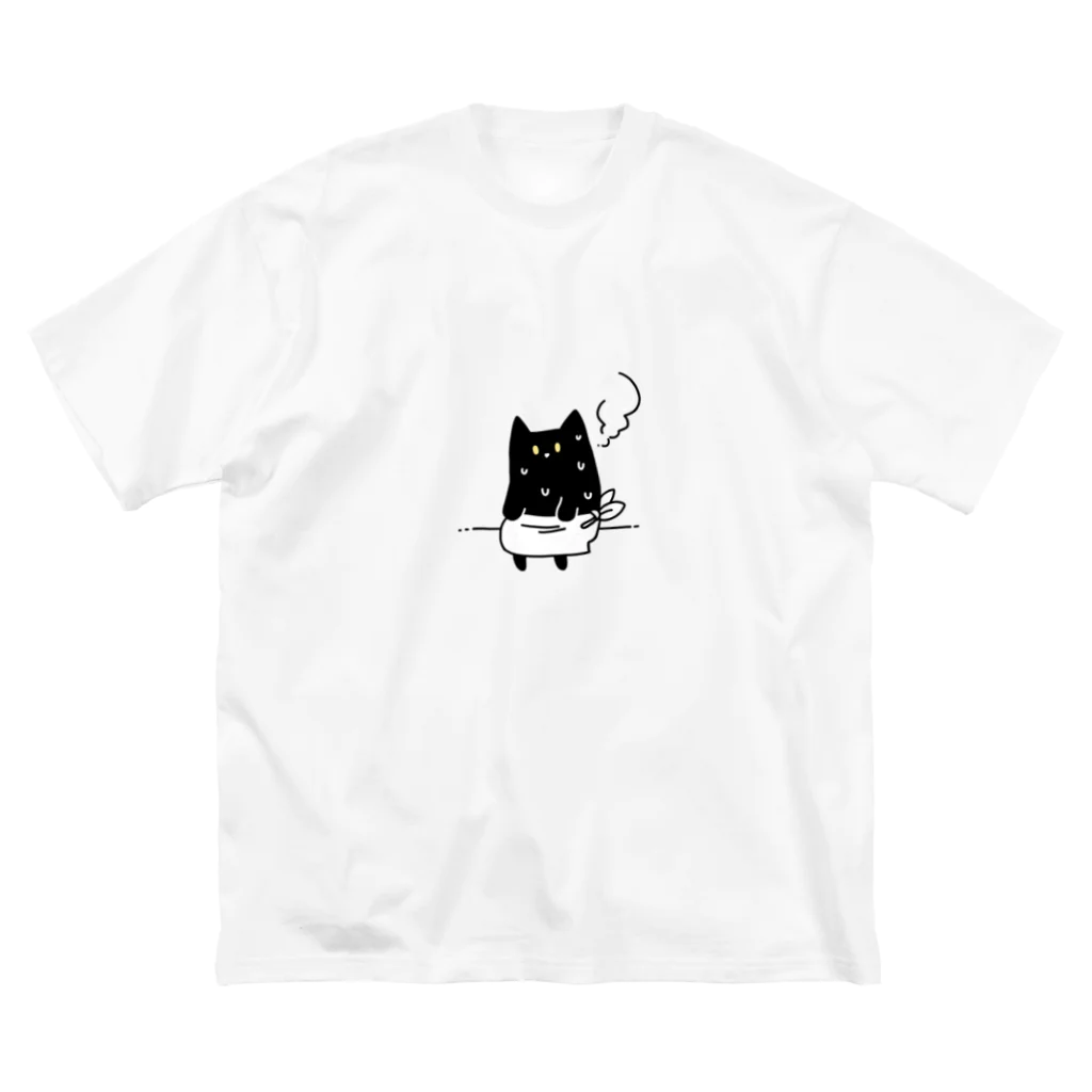 ﾁｬｿの巣のサウナねこちゃん ビッグシルエットTシャツ