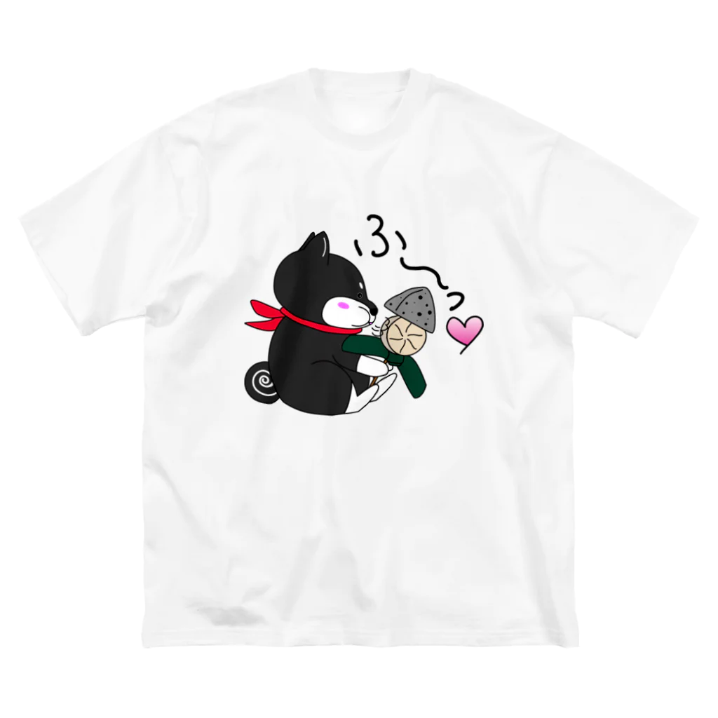 黒柴の梅吉でやんすのちゃっぶい季節にはおでんが1番！ ビッグシルエットTシャツ