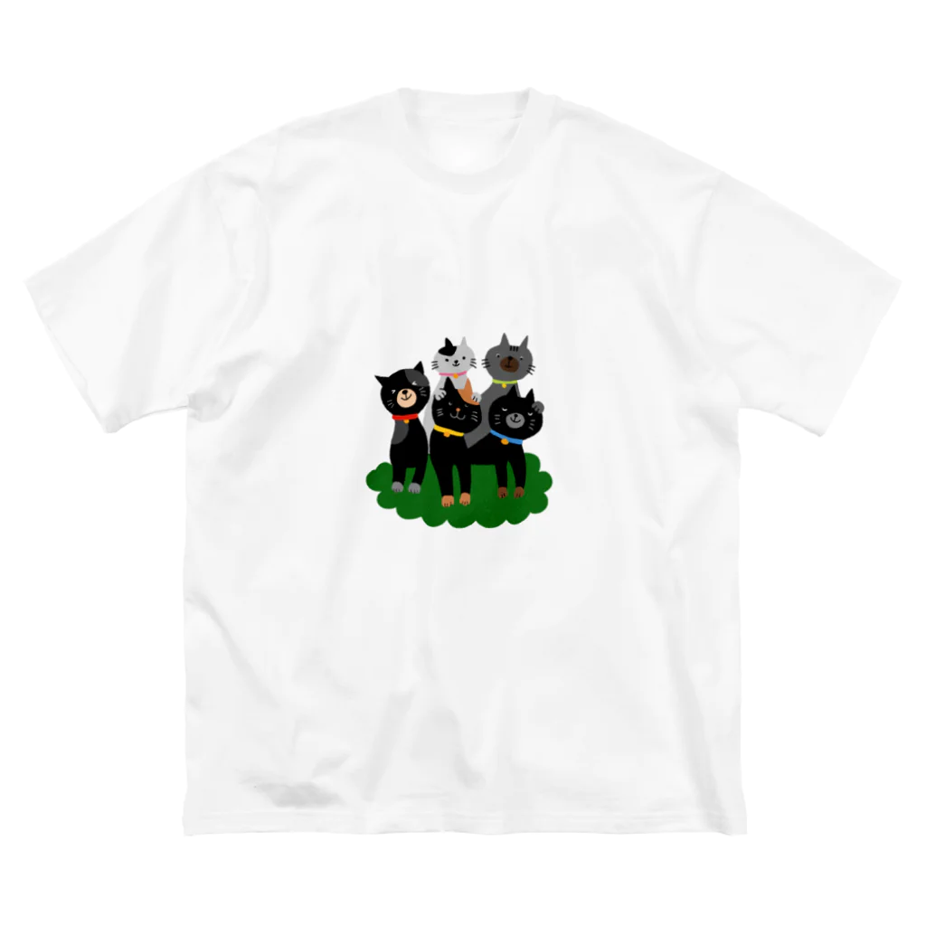 黒宮　望美のねこねこ集合！ Big T-Shirt