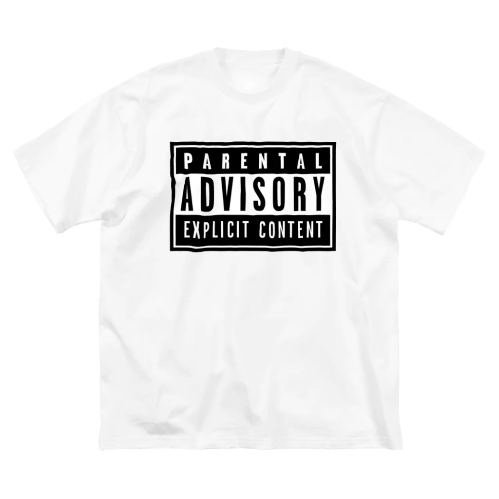 DRIPPEDのPARENTAL ADVISORY BOX  ペアレンタル・アドバイザリー ボックスロゴ ビッグシルエットTシャツ