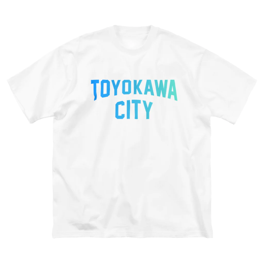 JIMOTOE Wear Local Japanの豊川市 TOYOKAWA CITY ビッグシルエットTシャツ