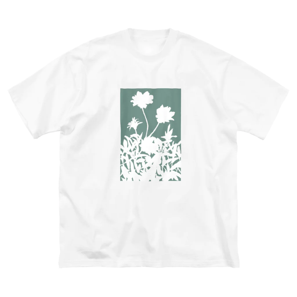 気ままに創作　よろず堂の花咲く小径③あお Big T-Shirt