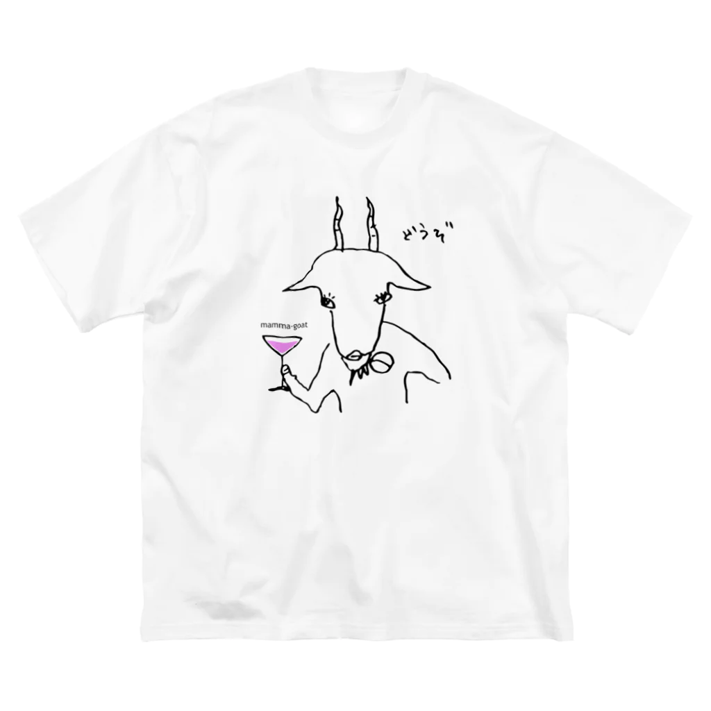 mamma-goatの山羊ママ ビッグシルエットTシャツ