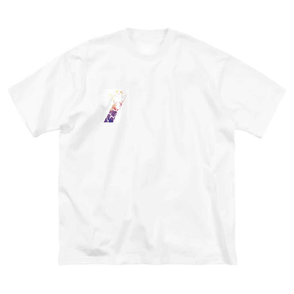 _yの虹色のきりん ビッグシルエットTシャツ