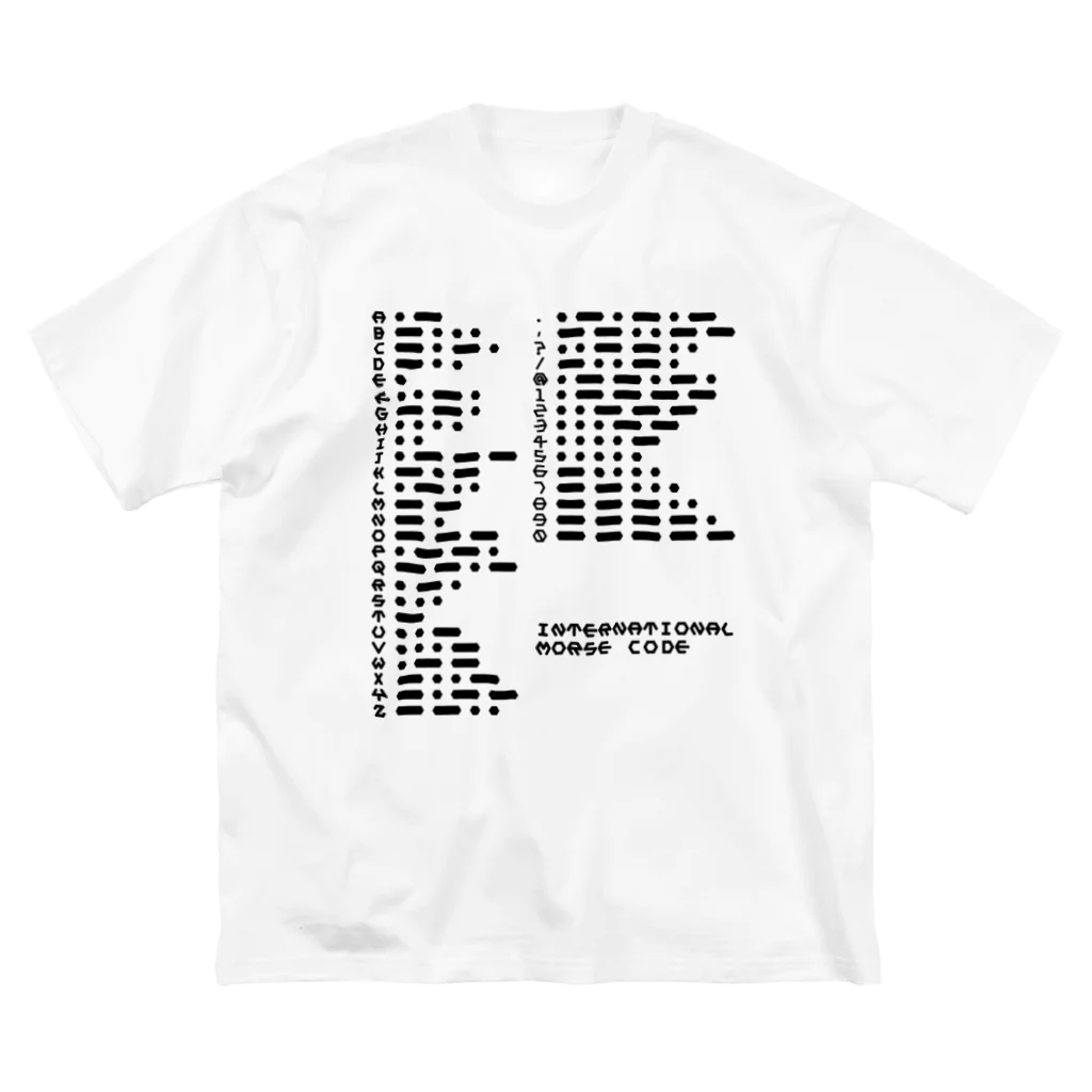 亀翔重工のInternational Morse Code ビッグシルエットTシャツ