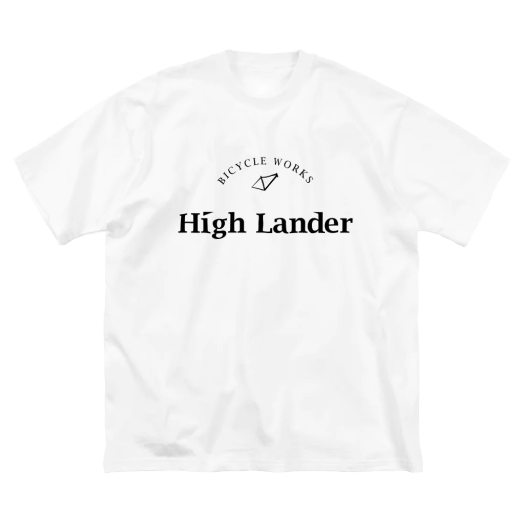 HighLander BicycleWorksのハイランダー夏服(ロゴ黒) ビッグシルエットTシャツ