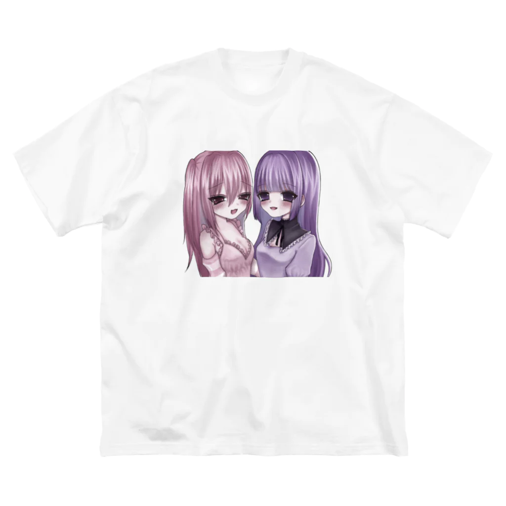 纈珠✝︎のずっといっしょ ビッグシルエットTシャツ