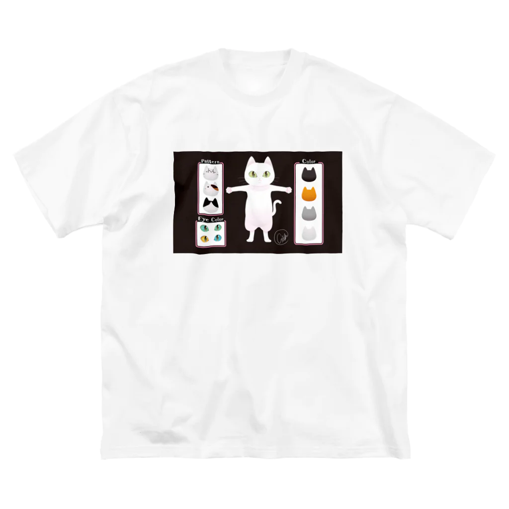 はちわれショップのネコエディット Big T-Shirt