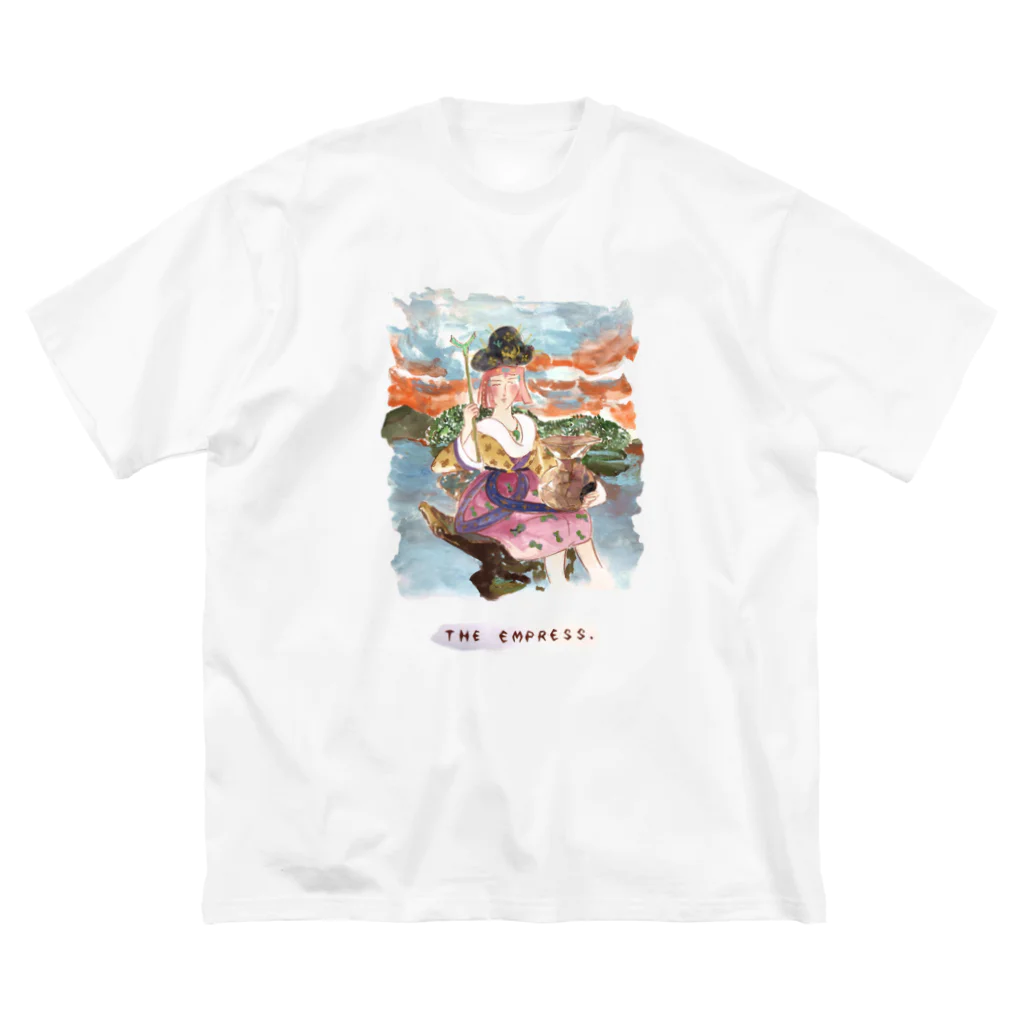 はにわのわの【タロットカード×埴輪】THE EMPRESS/女帝 ビッグシルエットTシャツ