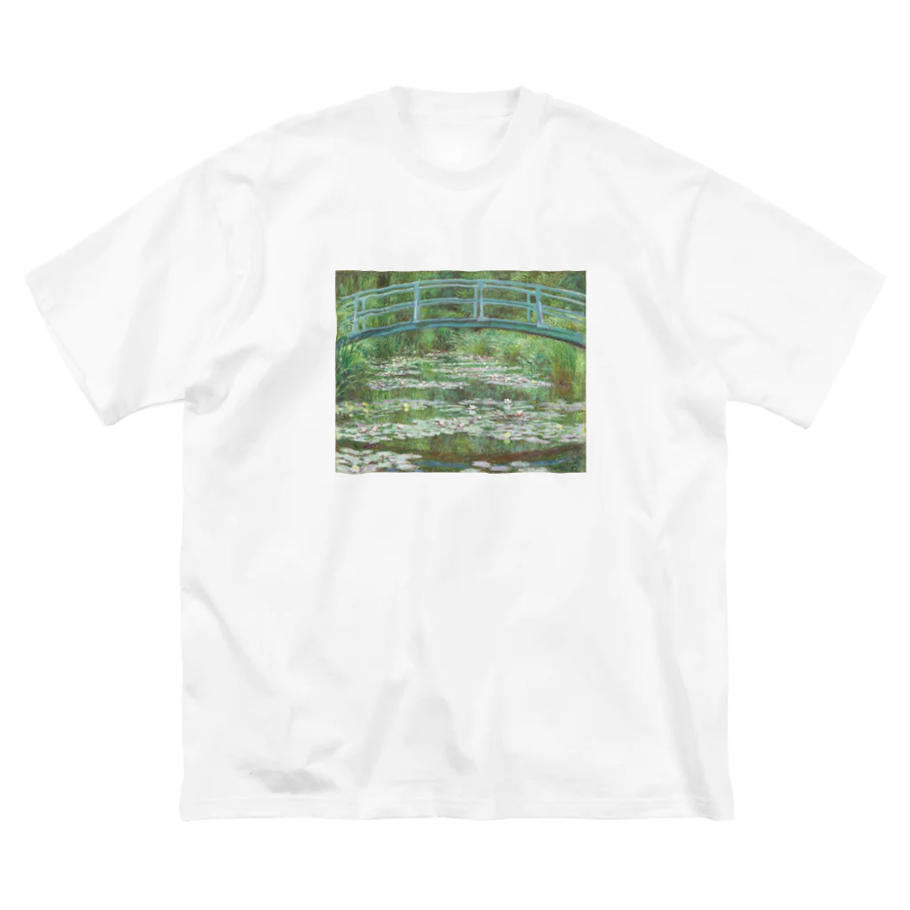 Art Baseのクロード・モネ / Claude Monet / 1899 / Waterlilies and Japanese Bridge ビッグシルエットTシャツ