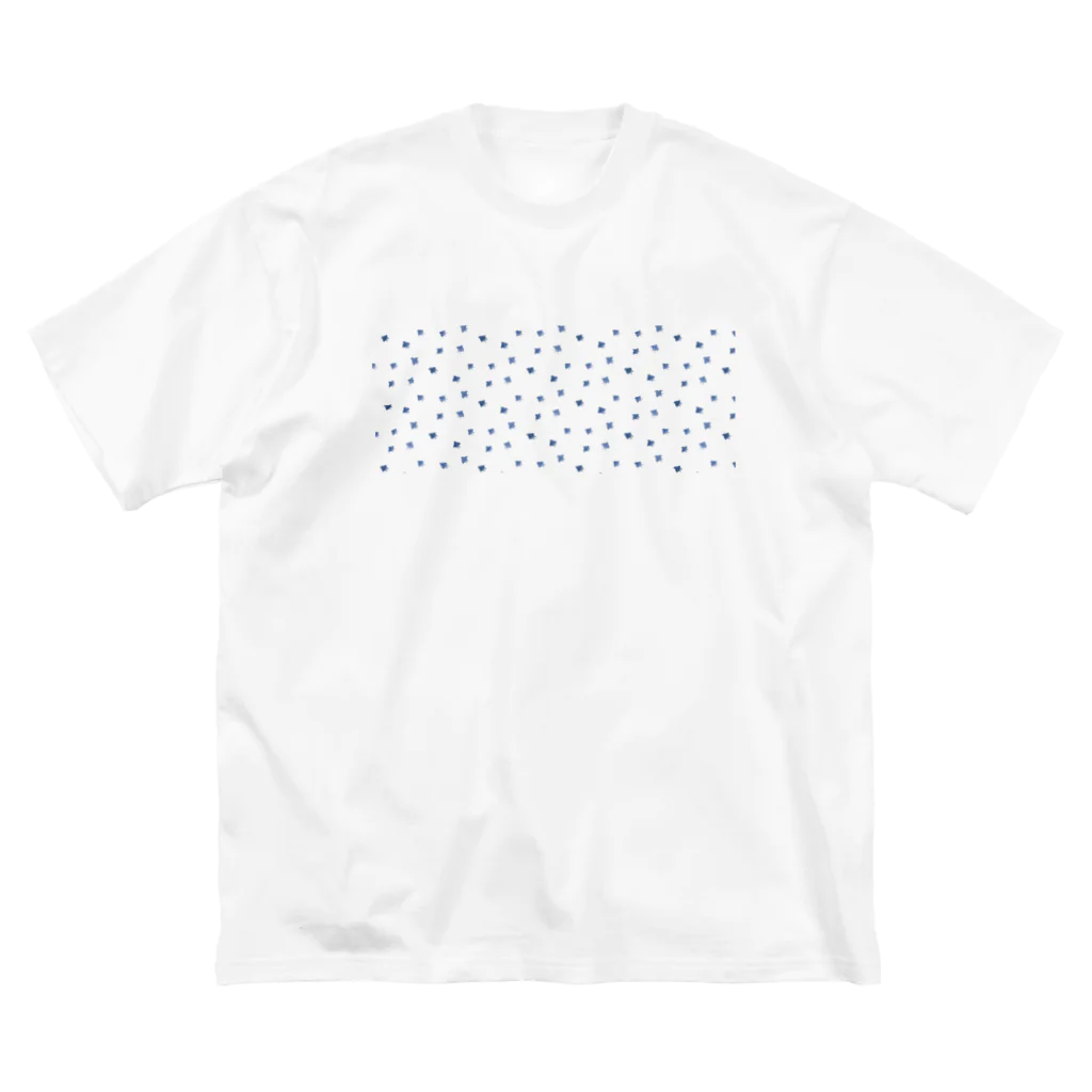 浮玉の散らし千鳥（mini） ビッグシルエットTシャツ