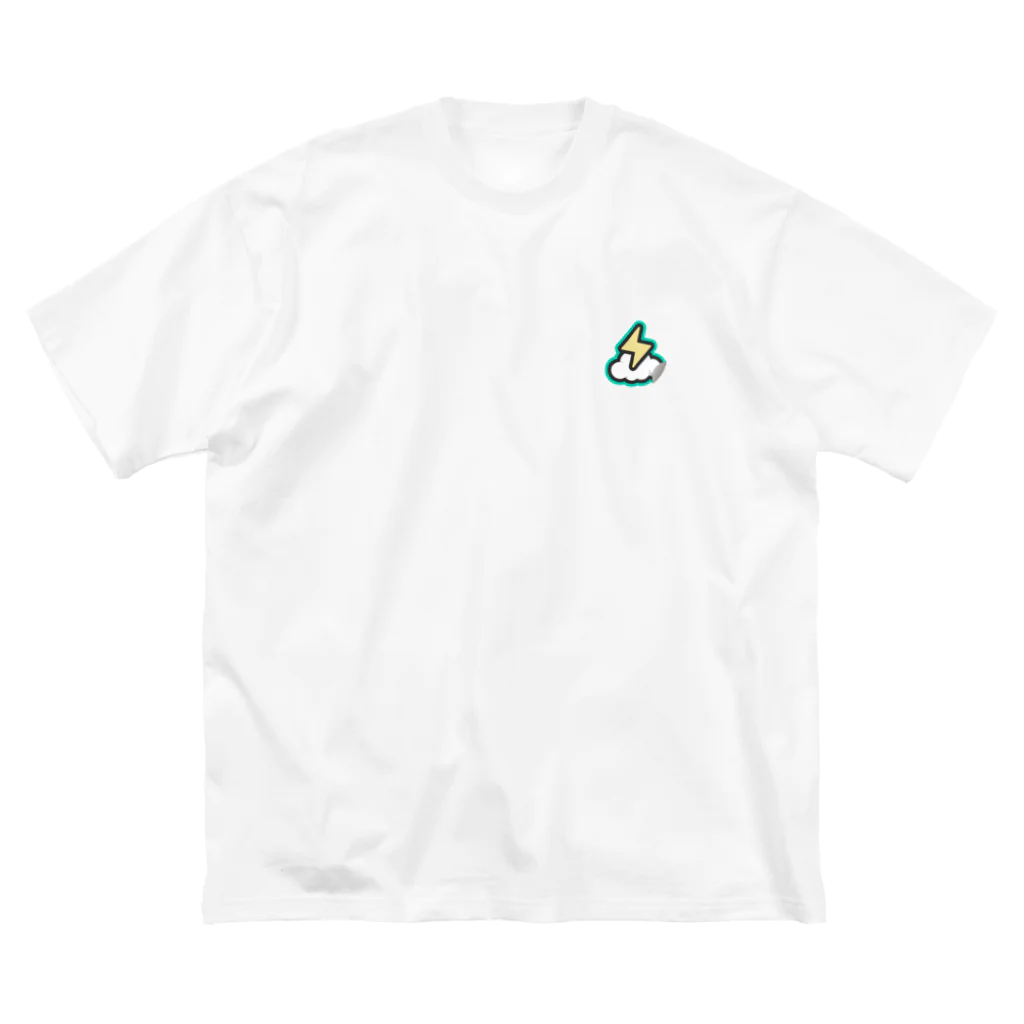 こっちのけんと🧑🏻‍🎤の⚡️【ビックシルエット】半袖のワンポイント Big T-Shirt
